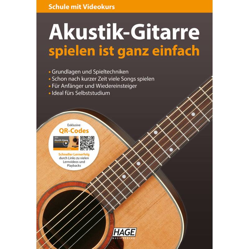 Akustik-Gitarre spielen ist ganz einfach von Hage Musikverlag