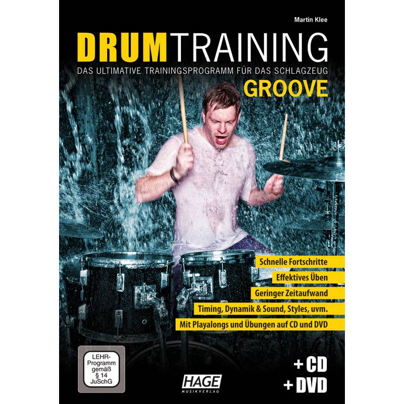 Drum Training Groove + CD + DVD von Hage Musikverlag