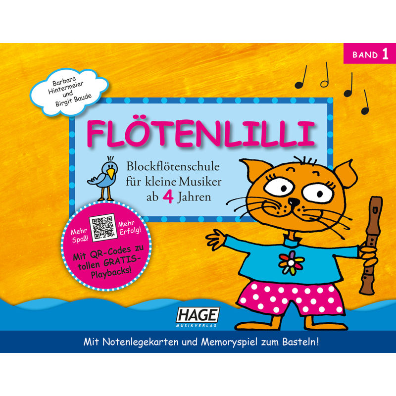 Flötenlilli - Blockflötenschule, Band 1.Bd.1 von Hage Musikverlag