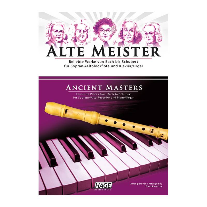 Hage Alte Meister für Blockflöte und Klavier Notenbuch von Hage