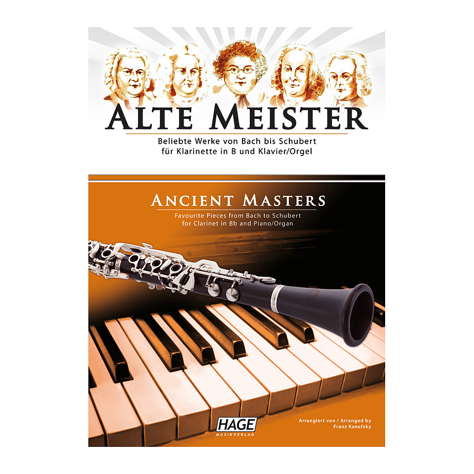 Hage Alte Meister für Klarinette und Klavier Notenbuch Hage Alte Meister für Klarinette und Klavier Notenbuch von Hage