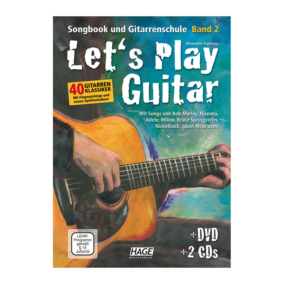 Hage Let&#39;s Play Guitar 2 Lehrbuch von Hage