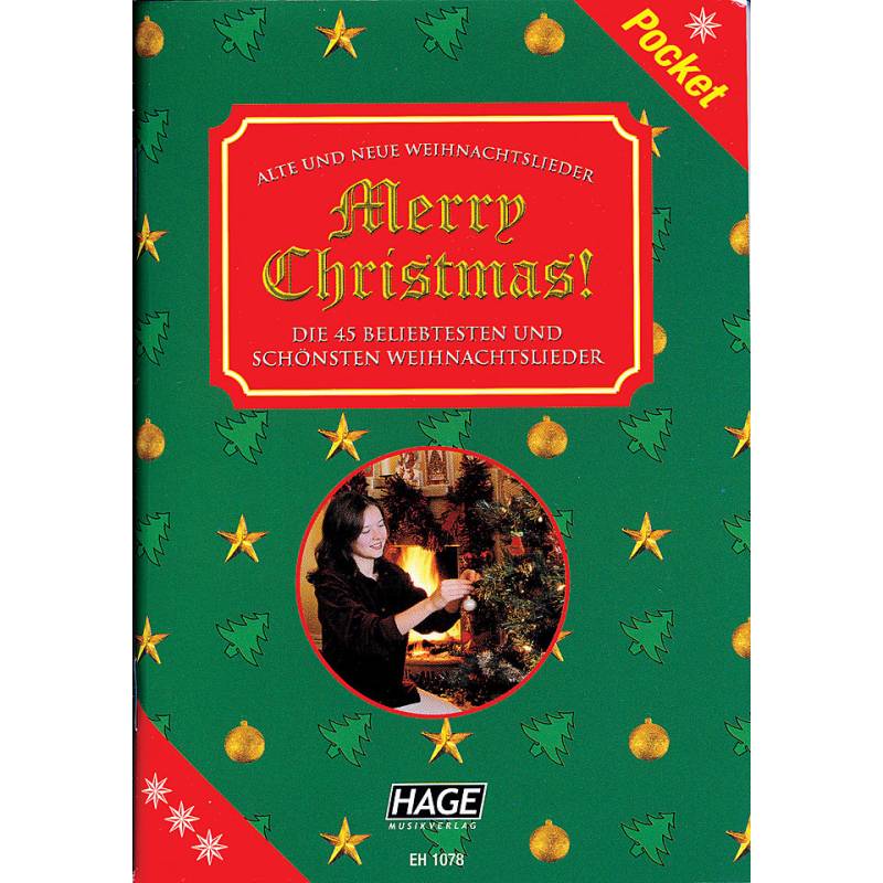 Hage Merry Christmas Pocket Notenbuch von Hage