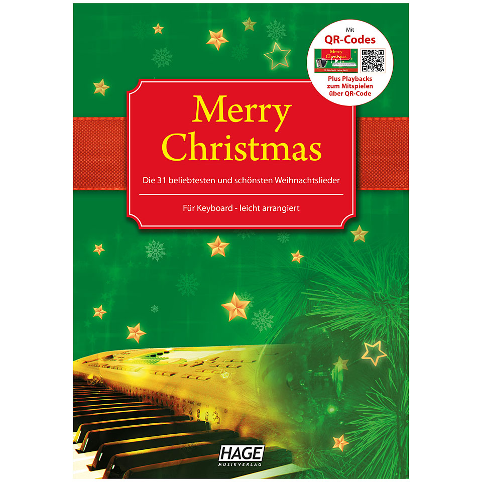 Hage Merry Christmas für Keyboard Notenbuch von Hage