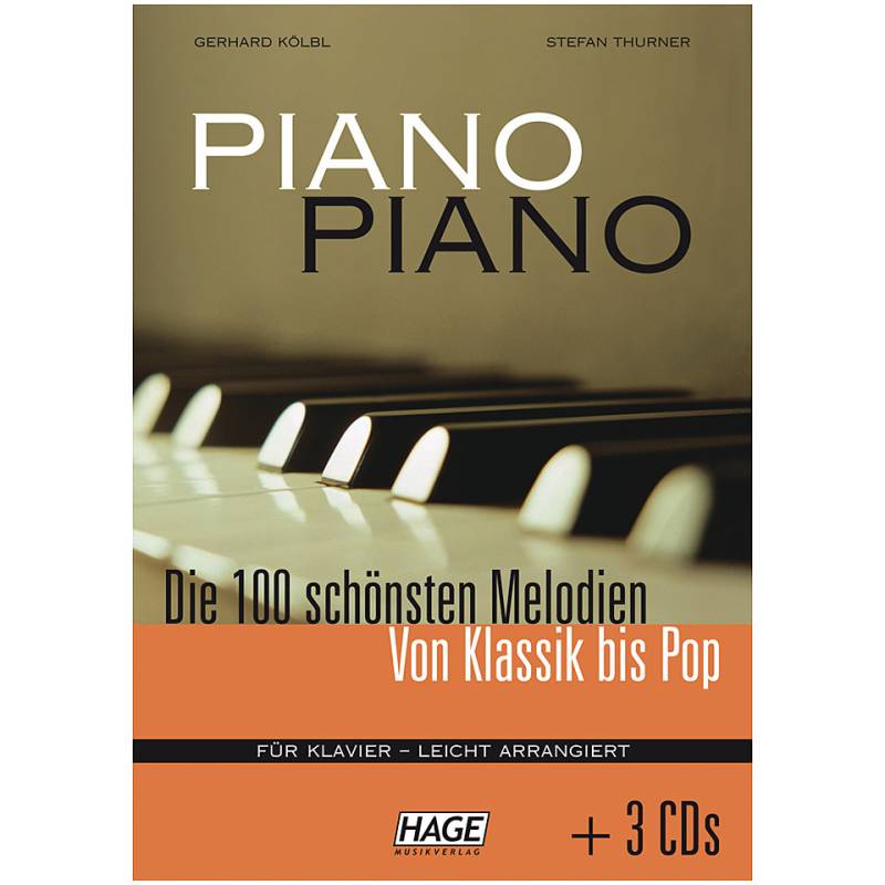 Hage Piano Piano 1(mit 3 CDs) Notenbuch von Hage