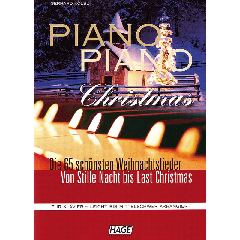 Hage Piano Piano Christmas Notenbuch von Hage