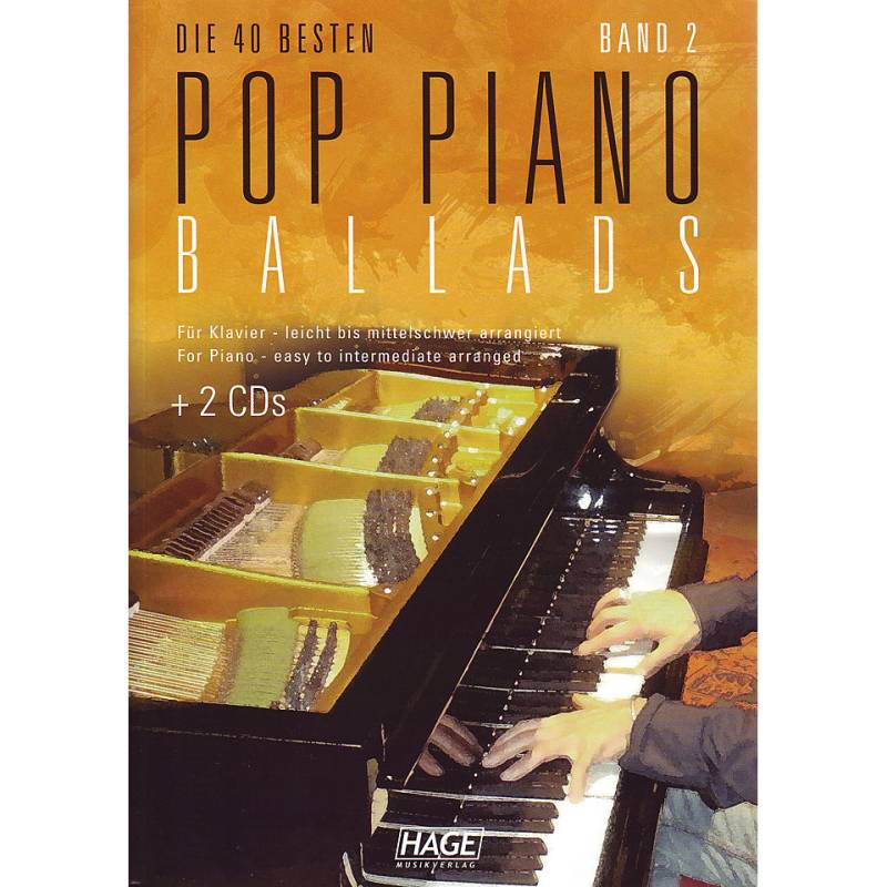 Hage Pop Piano Ballads 2 Notenbuch von Hage