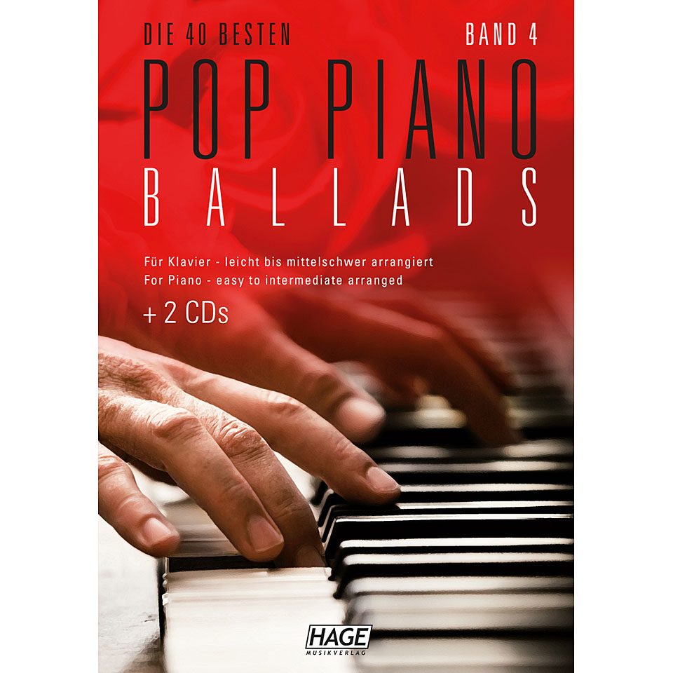 Hage Pop Piano Ballads 4 Notenbuch Hage Pop Piano Ballads 4 Notenbuch von Hage