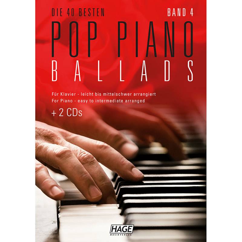 Hage Pop Piano Ballads 4 Notenbuch von Hage