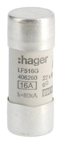 Hager LF516G LF516G Feinsicherung (Ø x L) 22mm x 58mm Inhalt 10St. von Hager