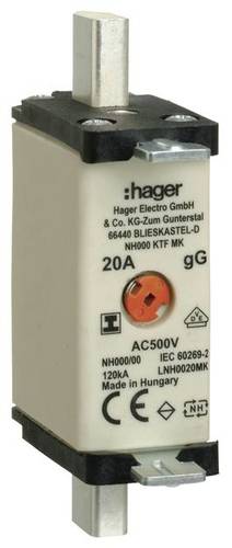 Hager LNH0020MK NH-Sicherung 20A 3St. von Hager
