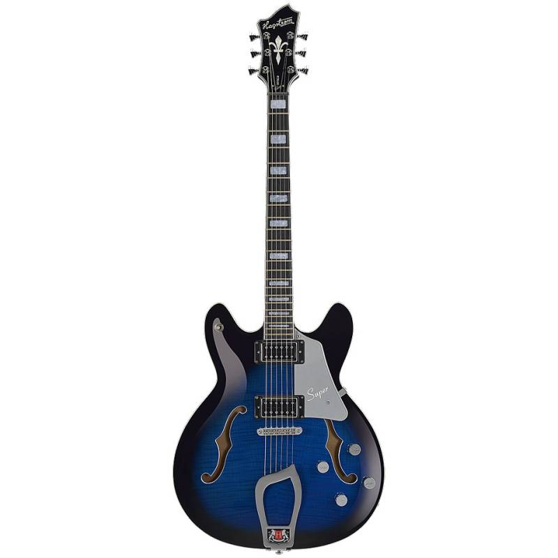 Hagstrom Super Viking, Dark Baltic Sea Flame E-Gitarre von Hagstrom