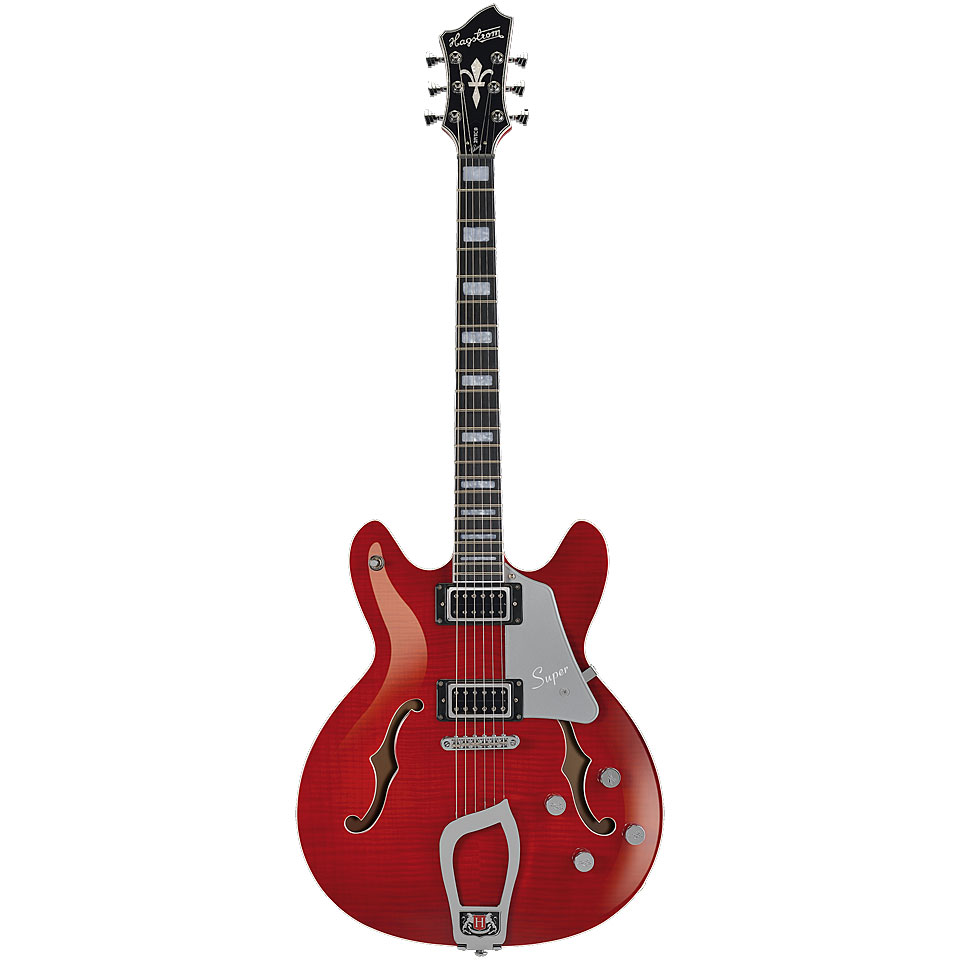 Hagstrom Super Viking Wild Cherry Transparent Flame E-Gitarre Hagstrom Super Viking Wild Cherry Transparent Flame E-Gitarre von Hagstrom