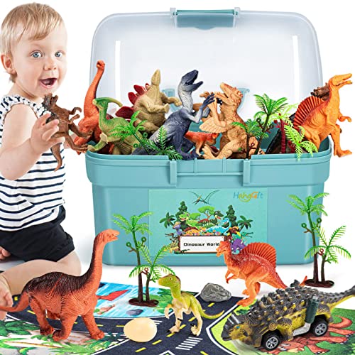 HahaGift Dinosaurier-Spielzeug für 3 4 5 6 Jahre alte Jungen Geschenke, Dino-Spiele für Kinder im Alter von 3 4 5 6 7 Jahren, Dinosaurier-Figuren, Spielmatten-Set für Jungen, Spielzeug Alter 3-5 Jahre HahaGift Dinosaurier-Spielzeug für 3 4 5 6 Jahre alte Jungen Geschenke, Dino-Spiele für Kinder im Alter von 3 4 5 6 7 Jahren, Dinosaurier-Figuren, Spielmatten-Set für Jungen, Spielzeug Alter 3-5 Jahre von HahaGift