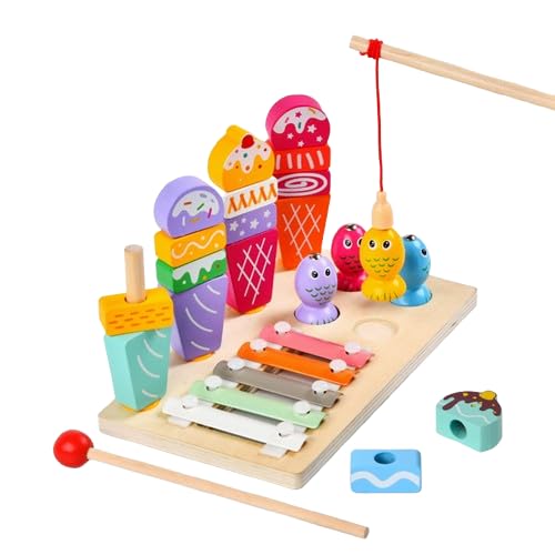 HahaGo 3-In-1 Magnetische Angelspiel Xylophon Spielzeug Holzspielzeug Motorikspielzeug ab 1 2 3 Jahr Lernspiele Activity Center Baby Lernspielzeug Geschenk Mädchen Junge HahaGo 3-In-1 Magnetische Angelspiel Xylophon Spielzeug Holzspielzeug Motorikspielzeug ab 1 2 3 Jahr Lernspiele Activity Center Baby Lernspielzeug Geschenk Mädchen Junge von HahaGo