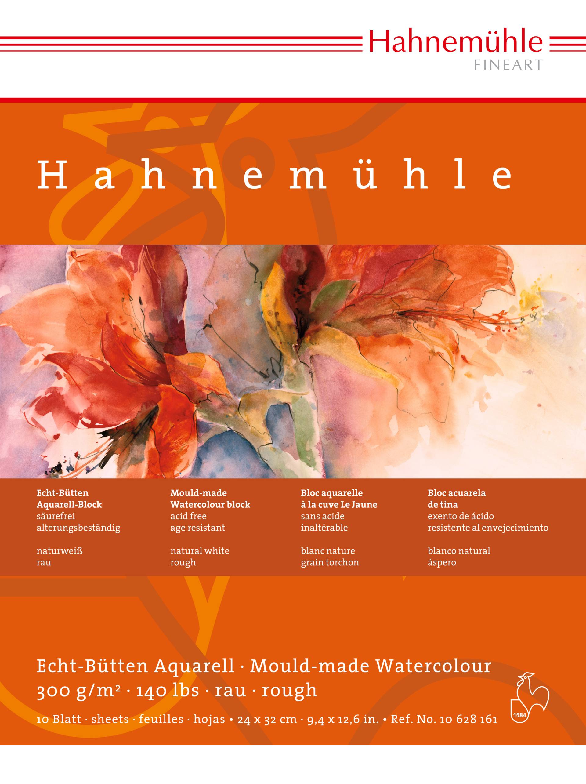 Hahnemühle Echt-Bütten Aquarellblock 300 24 x 32 cm rau Hahnemühle Echt-Bütten Aquarellblock 300 24 x 32 cm rau von Hahnemühle