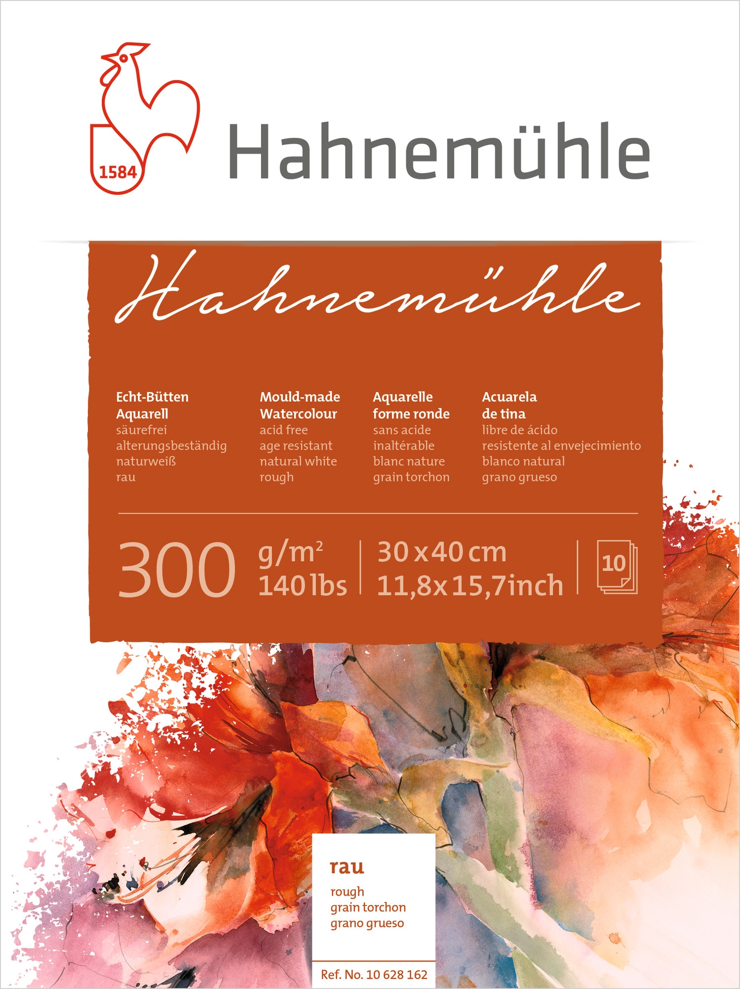Hahnemühle Echt-Bütten Aquarellblock 300g/m² 30 x 40 cm rau Hahnemühle Echt-Bütten Aquarellblock 300g/m² 30 x 40 cm rau von Hahnemühle