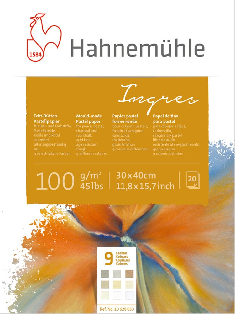 Hahnemühle Skizzenblock Echt-Bütten Ingrespapier 9 Farbtöne 30 x 40 cm Hahnemühle Skizzenblock Echt-Bütten Ingrespapier 9 Farbtöne 30 x 40 cm von Hahnemühle