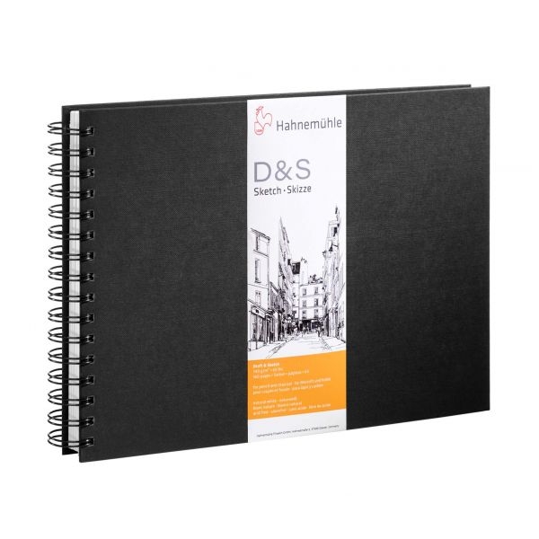 Hahnemühle Skizzenbuch D&S DIN A5 Querformat schwarz Spiral Hahnemühle Skizzenbuch D&S DIN A5 Querformat schwarz Spiral von Hahnemühle