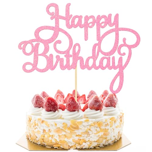 Rosa Tortendeko Acryl Happy Birthday Cake Topper Kuchendekoration Geburtstag Wiederverwendbar Kuchendekoration Kuchen Deko für Jubiläen Geburtstag Party Rosa Tortendeko Acryl Happy Birthday Cake Topper Kuchendekoration Geburtstag Wiederverwendbar Kuchendekoration Kuchen Deko für Jubiläen Geburtstag Party von HaiFafafaing