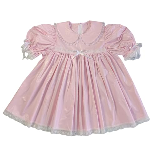 Haian Baby-Sissy-Kleid für Erwachsene, PVC, Rosa, Rosa, XL Haian Baby-Sissy-Kleid für Erwachsene, PVC, Rosa, Rosa, XL von Haian