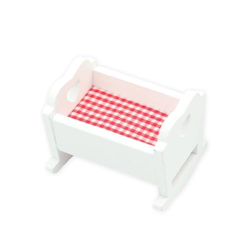 1/12 Skala Rocking Cradle Bett Für Kugelgelenkpuppen Solid Holzpuppenhäuser Szene Display Accessoires Miniaturmöbel Babypuppe Schaukelrockel Cradle 1/12 Skala Rocking Cradle Bett Für Kugelgelenkpuppen Solid Holzpuppenhäuser Szene Display Accessoires Miniaturmöbel Babypuppe Schaukelrockel Cradle von Haiki