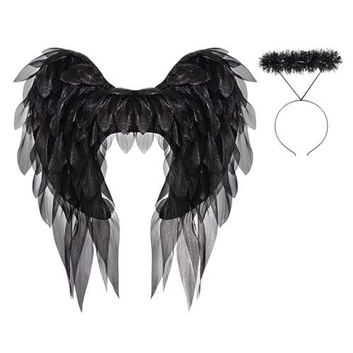 1/2pcs Angel Wing Und Halos Stirnband Set Kinder Erwachsene Fairys Kostüme Für Halloween Weihnachtsfeier Fancy Cosplay Kostümzubehör 1/2pcs Angel Wing Und Halos Stirnband Set Kinder Erwachsene Fairys Kostüme Für Halloween Weihnachtsfeier Fancy Cosplay Kostümzubehör von Haiki