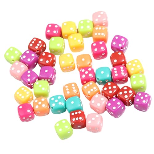 50 PCs Sechs Seiten Dices Buntes Zices Mit Rundconers Tischspiel Dices Acryl Dices Brettspiel ACESSORES Für Party von Haiki