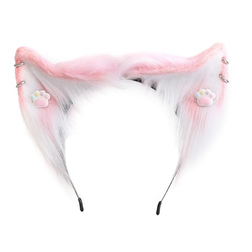 Cosplay Kätzchenohren-Haarreif, Tierohren, pelziges Kätzchen, Karneval, Party, handgefertigt, pelzig, Party, Kostüm, Teufel Cosplay Kätzchenohren-Haarreif, Tierohren, pelziges Kätzchen, Karneval, Party, handgefertigt, pelzig, Party, Kostüm, Teufel von Haiki