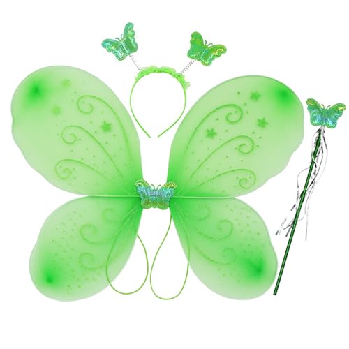Feenprinzessin-Kostüm für Kinder, Mädchen, Schmetterlinge und Flügel, Stirnband, Party, Cosplay, Requisite für Halloween, Bühnenrequisiten Feenprinzessin-Kostüm für Kinder, Mädchen, Schmetterlinge und Flügel, Stirnband, Party, Cosplay, Requisite für Halloween, Bühnenrequisiten von Haiki