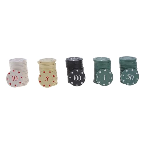 Haiki 100pcs Roulettes Game Bingo Chip Plastik Casinos Chip Learners Small Chip Mit Speicherbox Dauer von Haiki