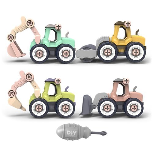 Haiki 5 Teiliges LKW Set Mit Austauschbaren Teilen Praktisch Lernspielset Für Kinder Vorschulalter Kreative Entwicklungslastwagen Für Kleinkinder von Haiki