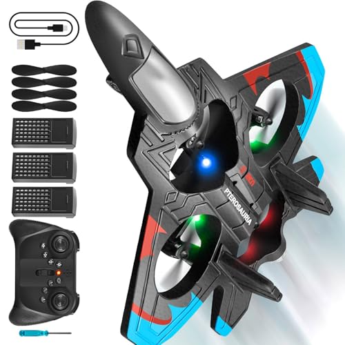 Haiki Fernbedienungsschaum Kämpfer Stunt Flugzeug Mit LED Leuchten Perfekt Für Kinder Und Teenager Von 6 Bis 14 Jahren Haiki Fernbedienungsschaum Kämpfer Stunt Flugzeug Mit LED Leuchten Perfekt Für Kinder Und Teenager Von 6 Bis 14 Jahren von Haiki