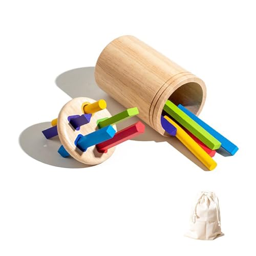 Haiki Sortieren Spielzeug Inspiriert Farbpassende Spielzeug Für Kinder 1-3 Jahre Holzsortierbecher Frühes Lernen Bildungsaktivität Baby Formpassende Spiele von Haiki
