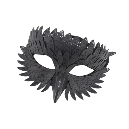 Halloween für Frauen, Vogelschnabel, Eule, gefiedert, halbes Gesicht, Karneval, Maskeraden, Party Halloween für Frauen, Vogelschnabel, Eule, gefiedert, halbes Gesicht, Karneval, Maskeraden, Party von Haiki