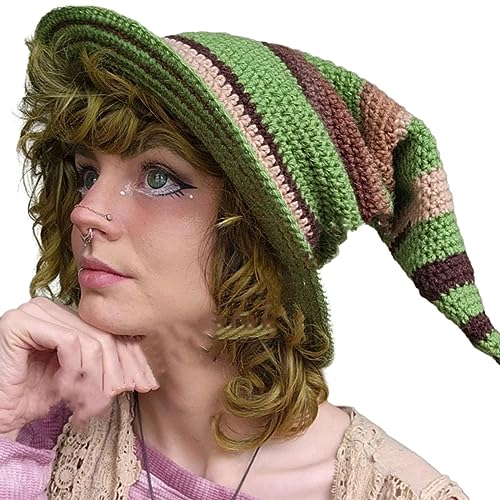 Hexenhut-Kostüm für Damen, Herren, Teenager, für Halloween, Party-Dekorationen, gehäkelter Zauberer Hexenhut-Kostüm für Damen, Herren, Teenager, für Halloween, Party-Dekorationen, gehäkelter Zauberer von Haiki