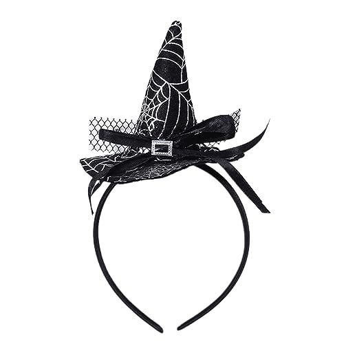 Hexenhut Stirnband Für Erwachsene Cosplay Party Kostüm Neuheit Zauberer Hairband Holiday Masked Kopfbedeckung Accessoires von Haiki