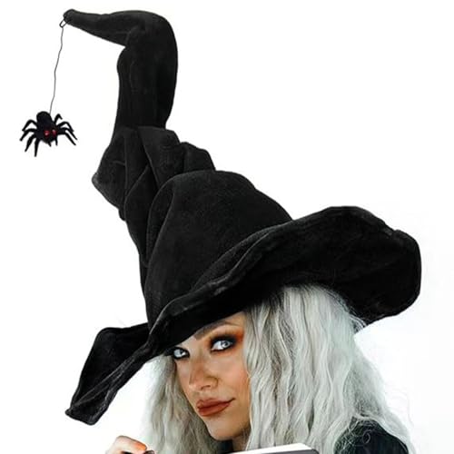 Hexenhut mit Perlen für Erwachsene, Zaubererhut, Halloween, Party, Kopfbedeckung, Glockenhut, Urlaub, Kopfbedeckung, Rollenspiel, Bühnenhut Hexenhut mit Perlen für Erwachsene, Zaubererhut, Halloween, Party, Kopfbedeckung, Glockenhut, Urlaub, Kopfbedeckung, Rollenspiel, Bühnenhut von Haiki