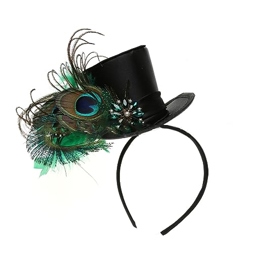 Kopfbedeckung mit Kristall-Zylinderhut für Halloween, Weihnachten, Neujahr, Brautparty, 1920er Jahre, Tophat elegant für Braut, Hochzeit Kopfbedeckung mit Kristall-Zylinderhut für Halloween, Weihnachten, Neujahr, Brautparty, 1920er Jahre, Tophat elegant für Braut, Hochzeit von Haiki
