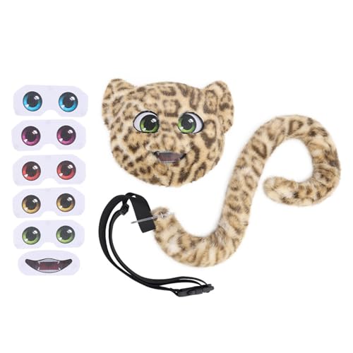 Leoparden-Kostüm-Zubehör-Set mit Plüschschwanz, Augen- und Mund-Aufklebern für Halloween, Cosplay, Erwachsene, Kinder, Tier-Kostüme Leoparden-Kostüm-Zubehör-Set mit Plüschschwanz, Augen- und Mund-Aufklebern für Halloween, Cosplay, Erwachsene, Kinder, Tier-Kostüme von Haiki