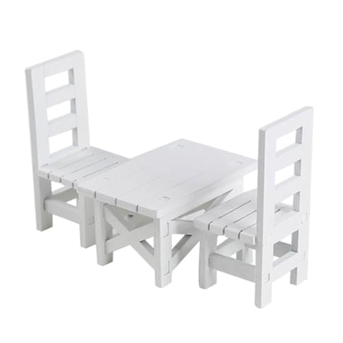 Miniatur Esszimmer Dekors Holztisch Mit Stühlen Für Dollhouses Accessoires Von 1/6 Skala Miniatur Esszimmer Dekors Holztisch Mit Stühlen Für Dollhouses Accessoires Von 1/6 Skala von Haiki