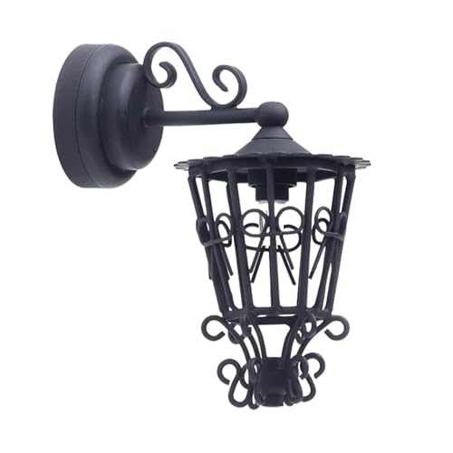 Miniaturhöhe Wandleuchter 1/12 Schwarze Metallwandlampe Für Dollhouses Wohnzimmer Flur Gartenszene Dekoration Miniaturhöhe Wandleuchter 1/12 Schwarze Metallwandlampe Für Dollhouses Wohnzimmer Flur Gartenszene Dekoration von Haiki