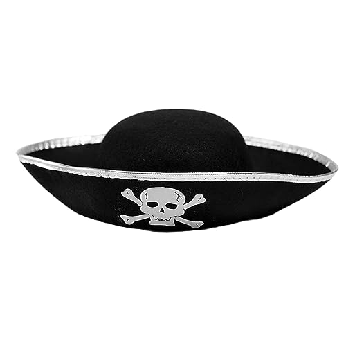 Piratenhut mit Piratenkrempe für Damen, Bankett, Party, Halloween, dreieckiger Hut, Maskerade, Party, Haarschmuck für Erwachsene Piratenhut mit Piratenkrempe für Damen, Bankett, Party, Halloween, dreieckiger Hut, Maskerade, Party, Haarschmuck für Erwachsene von Haiki