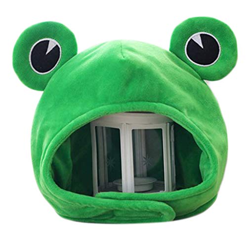 Plüsch Für Froschhut Cartoon 3d Big Eyes Kostüm Halloween Animal Cosplay Party Kostümzubehör Für Erwachsene Unisex Plüsch Für Froschhut Cartoon 3d Big Eyes Kostüm Halloween Animal Cosplay Party Kostümzubehör Für Erwachsene Unisex von Haiki
