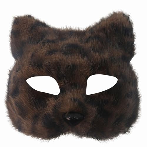 Realistischer Tier-Kopfschmuck mit halbem Gesicht, weicher Plüsch, bequeme Passform, ideal für Halloween und Foto-Requisiten, Halloween, halbes Gesicht, Füchse Realistischer Tier-Kopfschmuck mit halbem Gesicht, weicher Plüsch, bequeme Passform, ideal für Halloween und Foto-Requisiten, Halloween, halbes Gesicht, Füchse von Haiki