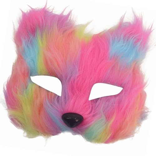 Realistischer Tier-Kopfschmuck mit halbem Gesicht, weicher Plüsch, bequeme Passform, ideal für Halloween und Foto-Requisiten, Halloween, halbes Gesicht, Füchse Realistischer Tier-Kopfschmuck mit halbem Gesicht, weicher Plüsch, bequeme Passform, ideal für Halloween und Foto-Requisiten, Halloween, halbes Gesicht, Füchse von Haiki