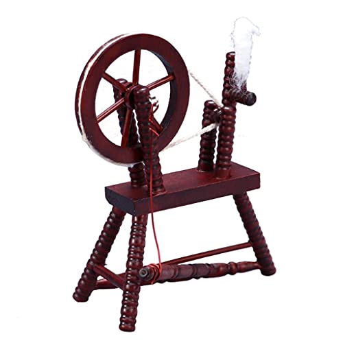 Retro Miniatur Hand Rolling Machine Holz Spinnrad Schimmelpilzspielhausnähte Spielzeugspielthings Retro Miniatur Hand Rolling Machine Holz Spinnrad Schimmelpilzspielhausnähte Spielzeugspielthings von Haiki