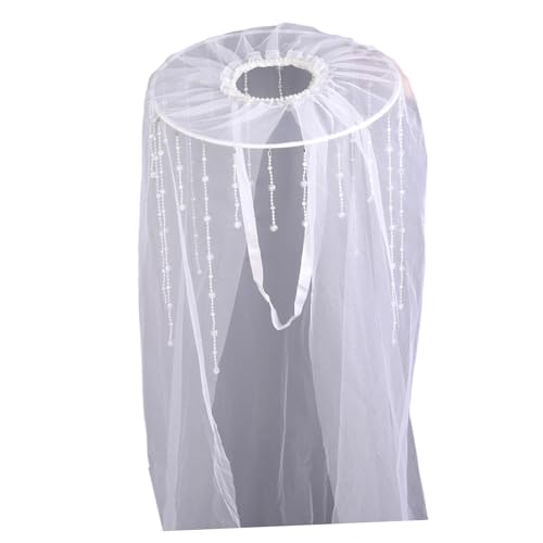 Retros Fashion Schleier Kopfbedeckung Elegant Braut Kopfschmuck Motto Party Schleier Hut für historische Nachstellungen und Kostüm Retros Fashion Schleier Kopfbedeckung Elegant Braut Kopfschmuck Motto Party Schleier Hut für historische Nachstellungen und Kostüm von Haiki