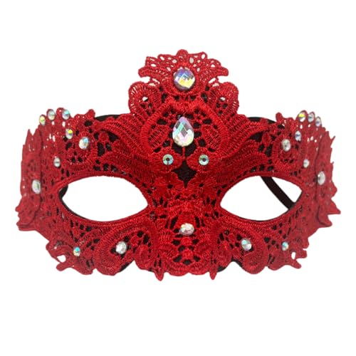 Strassverziertes gefiedertes Gesicht, leichtes Kostüm, bequem zu tragen für Halloween-Event und Cosplay, elegante Maskeraden von Haiki