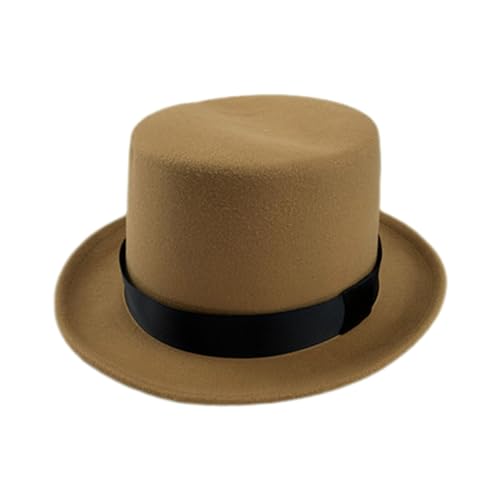 Vintage Derby Hut Magier Kostüm Cosplay Halloween Requisiten Party Supplies Gentleman Ringmaste Rollenspiel Herren Damen von Haiki